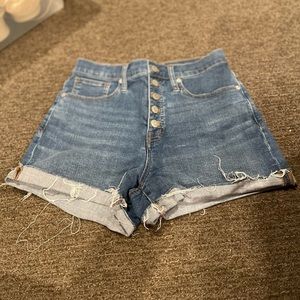 Madewell High Rise Denim Shorts